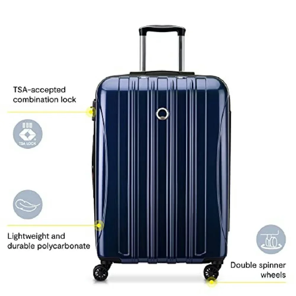 21-Inch Hardside Carry-On Luggage with Spinner Wheels & TSA Lock